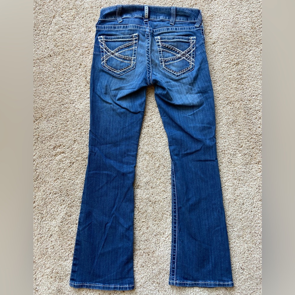 Women’s Ariat R.E.A.L. Mid Rise Stretch Entwined Boot Cut jean